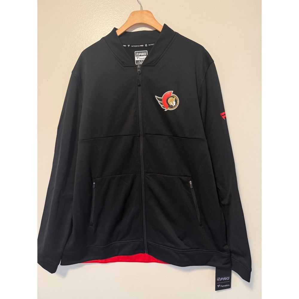 Men's XL NWT Ottawa Senators Fanatics Authentic Pro Locker Room Full Zip Jacket